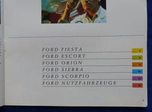 Lade das Bild in den Galerie-Viewer, Ford Programm 1988 - Fiesta Escort Sierra Scorpio - Prospekt Brochure 07.1987
