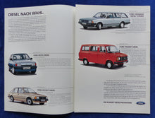 Lade das Bild in den Galerie-Viewer, Ford Diesel Escort Sierra Granada Transit MJ 1984 - Prospekt Brochure 01.1984
