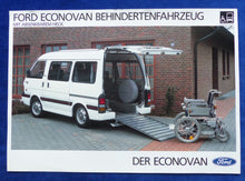 Lade das Bild in den Galerie-Viewer, Ford Econovan Behindertenfahrzeug MJ 1988 - Prospekt Brochure 04.1987
