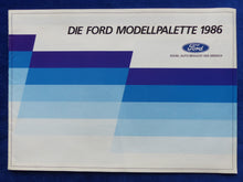 Lade das Bild in den Galerie-Viewer, Ford Programm 1986 - Fiesta Escort Orion Scorpio - Prospekt Brochure 08.1986
