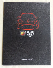 Lade das Bild in den Galerie-Viewer, Abarth 595 Competizione MJ 2017 - Prospekt Brochure + Preisliste 06.2016

