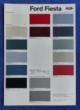 Lade das Bild in den Galerie-Viewer, Ford Fiesta - Farben &amp; Polster MJ 1985 - Prospekt Brochure 02.1985
