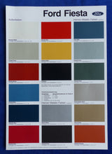 Lade das Bild in den Galerie-Viewer, Ford Fiesta - Farben &amp; Polster MJ 1982 - Prospekt Brochure 08.1981
