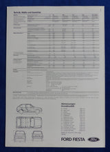 Lade das Bild in den Galerie-Viewer, Ford Fiesta - Technische Daten MJ 1985 - Prospekt Brochure 03.1985
