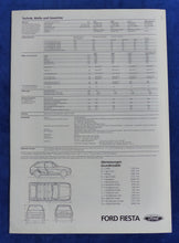 Lade das Bild in den Galerie-Viewer, Ford Fiesta - Daten &amp; Ausstattungen MJ 1984 - Prospekt Brochure 09.1983
