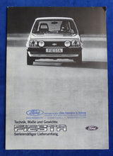 Lade das Bild in den Galerie-Viewer, Ford Fiesta - Daten &amp; Ausstattungen MJ 1983 - Prospekt Brochure 12.1982
