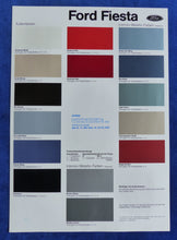Lade das Bild in den Galerie-Viewer, Ford Fiesta - Farben &amp; Polster MJ 1984 - Prospekt Brochure 08.1983
