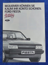 Lade das Bild in den Galerie-Viewer, Ford Fiesta Holiday Sondermodell MJ 1985 - Prospekt Brochure 01.1985
