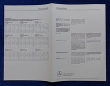 Lade das Bild in den Galerie-Viewer, Mercedes-Benz LKW 1417 AK Technische Daten MJ 1994 - Prospekt Brochure 12.1993
