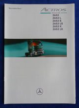 Lade das Bild in den Galerie-Viewer, Mercedes-Benz LKW Actros 2653 Technische Daten 1999 - Prospekt Brochure 12.1998
