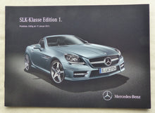 Lade das Bild in den Galerie-Viewer, Mercedes-Benz SLK Edition 1 MJ 2011 - Prospekt Preisliste Brochure 09.2010
