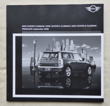 Lade das Bild in den Galerie-Viewer, Mini Clubman Cooper S D - Preisliste MJ 2009 - Prospekt Brochure 09.2008
