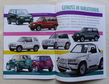 Lade das Bild in den Galerie-Viewer, Suzuki Vitara Cabrio Limousine Long MJ 1995 - Prospekt Brochure 10.1994
