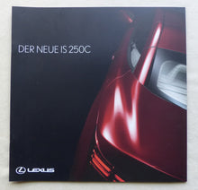 Lade das Bild in den Galerie-Viewer, Lexus IS 250C Cabrio MJ 2009 - Preview Prospekt Brochure 11.2008
