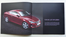 Lade das Bild in den Galerie-Viewer, Lexus IS 250C Cabrio MJ 2009 - Preview Prospekt Brochure 11.2008
