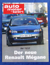 Lade das Bild in den Galerie-Viewer, Renault Megane 1.9 DCI - Test - Sonderdruck Auto Motor &amp; Sport Heft 22/2002
