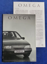 Lade das Bild in den Galerie-Viewer, Opel Omega 3000 MJ 1989 - Prospekt Brochure + Daten &amp; Ausstattungen 08.1988
