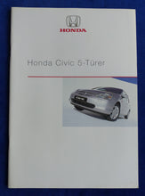 Lade das Bild in den Galerie-Viewer, Honda Civic 5-Türer MJ 2002 - Prospekt Brochure 08.2001

