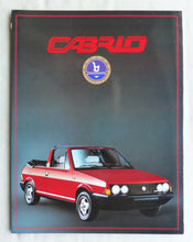 Lade das Bild in den Galerie-Viewer, Fiat Bertone Cabrio - Prospekt Brochure 1983 Italien italienisch
