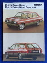 Lade das Bild in den Galerie-Viewer, Fiat 131 Super Diesel Panorama MJ 1982 - Prospekt Brochure 02.1982
