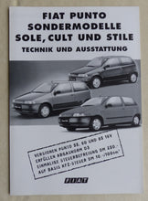 Lade das Bild in den Galerie-Viewer, Fiat Punto Stile Sondermodell MJ 1999 - Prospekt Brochure + Daten 03.1999
