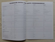 Lade das Bild in den Galerie-Viewer, Fiat Punto Stile Sondermodell MJ 1999 - Prospekt Brochure + Daten 03.1999
