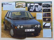 Lade das Bild in den Galerie-Viewer, Fiat Ritmo MJ 1986 - Prospekt Brochure 08.1985
