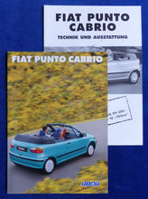Lade das Bild in den Galerie-Viewer, Fiat Punto Cabrio MJ 1999 - Prospekt Brochure + Daten &amp; Ausstattungen 09.1998

