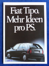 Lade das Bild in den Galerie-Viewer, Fiat Tipo MJ 1989 - Prospekt Brochure 06.1988
