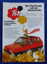 Lade das Bild in den Galerie-Viewer, Fiat Panda Primavera Sondermodell - Prospekt Brochure 04.1982
