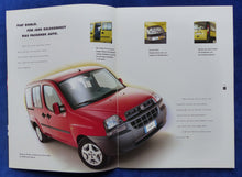 Lade das Bild in den Galerie-Viewer, Fiat Doblo MJ 2001 - Prospekt Brochure + Preisliste 02.2001
