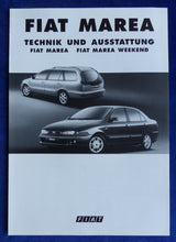 Lade das Bild in den Galerie-Viewer, Fiat Marea MJ 1997 - Prospekt Brochure + Daten Ausstattung + Preisliste 02.1997
