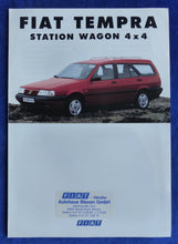 Lade das Bild in den Galerie-Viewer, Fiat Tempra Station Wagon 4x4 MJ 1993 - Prospekt Brochure 08.1992

