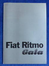 Lade das Bild in den Galerie-Viewer, Fiat Ritmo Gala Sondermodell MJ 1983 - Prospekt Brochure 10.1982
