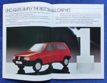 Lade das Bild in den Galerie-Viewer, Fiat Range 1986 Panda Uno Strada Regata - UK-Prospekt Brochure 05.1985 England
