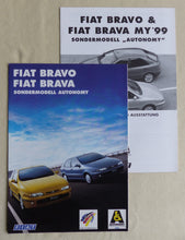 Lade das Bild in den Galerie-Viewer, Fiat Bravo Brava Autonomy MJ 1999 - Prospekt Brochure + Daten 02.1999

