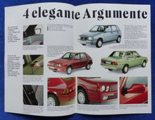 Lade das Bild in den Galerie-Viewer, Fiat Sonderserie Eleganza Uno Ritmo Regata - Prospekt Brochure 1987
