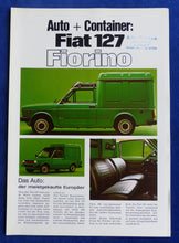Lade das Bild in den Galerie-Viewer, Fiat 127 Fiorino Kleintransporter MJ 1979 - Prospekt Brochure 06.1978
