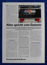 Lade das Bild in den Galerie-Viewer, Fiat 131 CL 1600 Gas Gasantrieb MJ 1982 - Prospekt Brochure 03.1982
