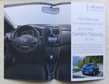 Lade das Bild in den Galerie-Viewer, Dacia Sandero Stepway MJ 2018 - Prospekt Brochure 10.2017
