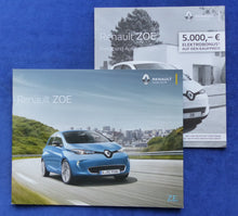 Lade das Bild in den Galerie-Viewer, Renault Zoe E-Auto MJ 2018 - Prospekt Brochure + Preisliste 11.2017
