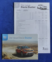 Lade das Bild in den Galerie-Viewer, Dacia Duster MJ 2018 - Prospekt Brochure + Preisliste 12.2017
