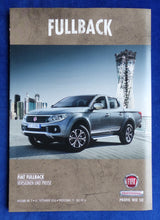 Lade das Bild in den Galerie-Viewer, Fiat Fullback Pick-Up - Preisliste MJ 2017 - Prospekt Brochure 07.2016
