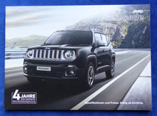 Lade das Bild in den Galerie-Viewer, Jeep Renegade - Preisliste MJ 2018 - Prospekt Brochure 03.2018
