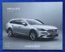 Lade das Bild in den Galerie-Viewer, Mazda 6 - Preisliste MJ 2018 - Prospekt Brochure 01.2018
