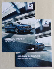 Lade das Bild in den Galerie-Viewer, BMW 5er Touring M 550d MJ 2018 - Prospekt Brochure + Preisliste 03.2018
