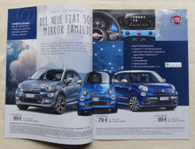 Lade das Bild in den Galerie-Viewer, Fiat Giornale 500 Mirror Abarth 124 Spider MJ 2018 - Prospekt Brochure 01.2018
