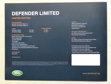 Lade das Bild in den Galerie-Viewer, Land Rover Defender Limited Edition 1 of 150 MJ 2006 - Prospekt Brochure 09.2005
