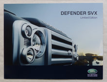 Lade das Bild in den Galerie-Viewer, Land Rover Defender SVX Limited Edition 60 Years - Prospekt Brochure 2008
