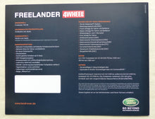 Lade das Bild in den Galerie-Viewer, Land Rover Freelander 4Wheel Fun Limited Edition - Prospekt Brochure 09.2008
